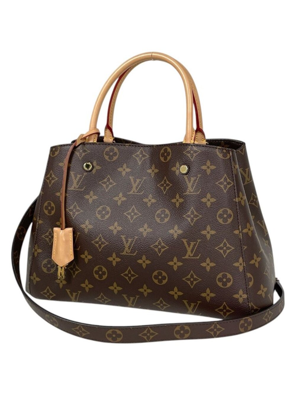 Louis Vuitton Montaigne MM Handbag 2-Way Monogram Brown